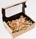 Boîte à salade fermable en kraft