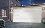 Porte de garage Sectionnelle 4000mm x 2000mm- Blanc RAL 9010 - Kit Skymaster