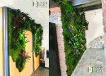 Mur végétal design avec volume 3D chez eps