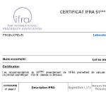 Certificat IFRA