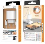 CHARGEUR 18 W AVEC CABLE IPHONE USB-C 1M IPHONE 12