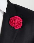 Broche-fleur rose fushia