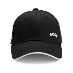 BOSS Hommes Cap-Bold-Curved Casquette en Twill de Coton avec Logo incurvé