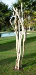 sculpture de branches de bois flotté