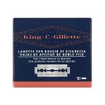 Gillette king c. lames de rechange pour rasoir de sécurité pour hommes 10 lames