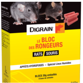 Digrain Bloc Anti Rongeurs (rats / Souris) 240g