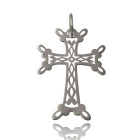 Croix Arménienne Ajourée en or blanc 18 carats petit modèle 0.70 gramme