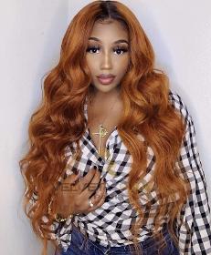 Perruque Lace Closure Wig Ginger