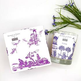 Bougie Parfumée violette Toiles de Jouy