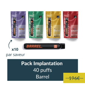 Pack implantation Barrel