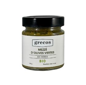 Mezzé d’olives vertes aux herbes Bio