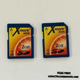 Xmore Store Carte SD 2Go (Lot de 2Pcs)