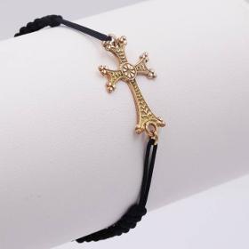 Bracelet Arménien avec croix en 18 carats