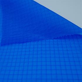 Tissu ripstop en polyamide 6.6 Haute Tenacité bleu roi enduction en polyuréthane