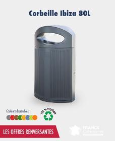 Promo Corbeille Ibiza 80 L En Plastique Recyclé