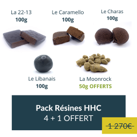 Pack 5 Résines HHC - 400g + 50g OFFERTS