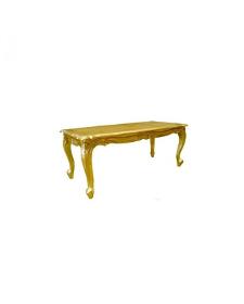 Table baroque basse en bois doré coffee table 120 cm