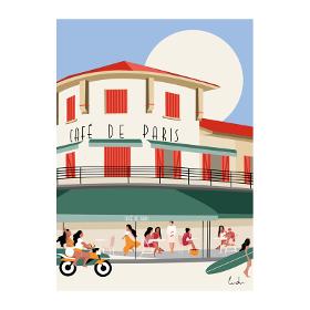 Affiche Café de Paris par Natasha Ruiz