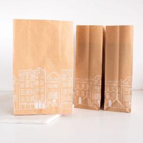 Grand sac en papier de maisons de Noël | Sac Papier Kraft 200, 600 ou 1200