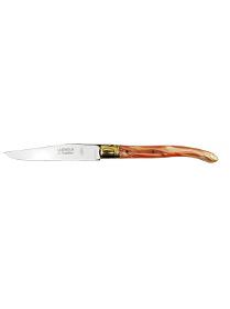 Couteau de Table Laguiole Tradition - Plexi Saumon