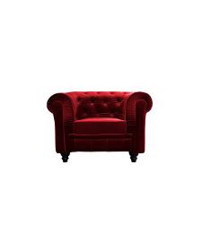 Fauteuil chesterfield rouge