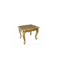 Table basse dorée style baroque