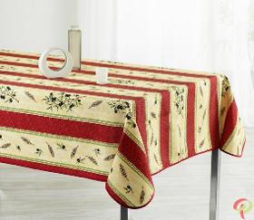Nappe rectangulaire anti tâche – Rouge olive