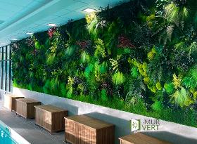 Showroom du Mur Vert végétalisé en végétal à Genève