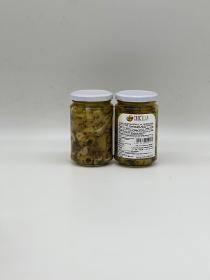 Olives dénoyautées à la Capricciosa bocal mini format Olives Italie CROC’ELLA