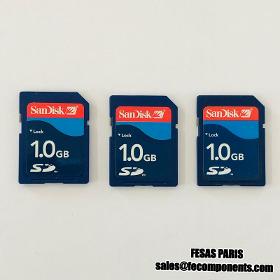 SanDisk Carte SD 1Go (Lot de 3Pcs)