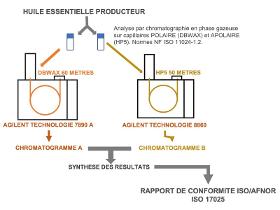 Analyse chromatographique des huiles essentielles selon le protocole AFNOR