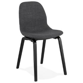 Chaise design et contemporaine en tissu MARTINA (gris)
