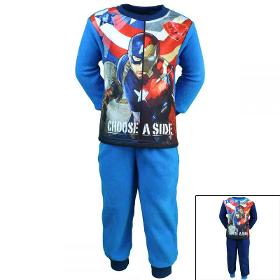 12x Pyjamas polaire Captain America du 2 au 8 ans