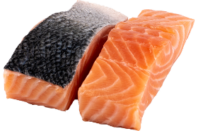 Portions de saumon surgelées