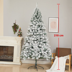 Sapin de Noël artificiel blanc - 210 cm