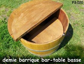 020 demi barrique table basse