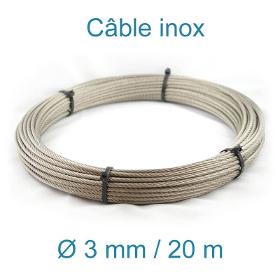 Câble Inox 3mm - 20m