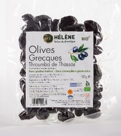 Olives noires Throumba Thassitiki BIO180g