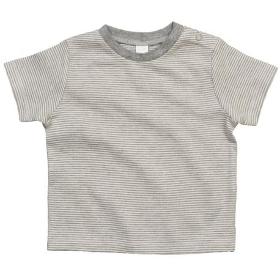 T-shirt bébé rayé en coton bio doux et extensible, 200 g/m²