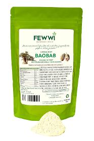 Notre poudre de baobab 100% naturelle pour boissons et cuisine -Fewwi