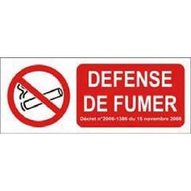 Panneau "Défense de fumer"