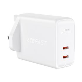 Chargeur mural Acefast (prise UK) 2x USB Type C 40W, PPS, PD, QC 3.0, AFC, FCP