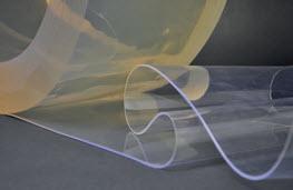 Latte flexible en rouleau PVC ignifuge FR/M1 transparente incolore