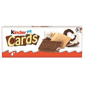 KINDER Cards Biscuits Lait Et Cacao X5