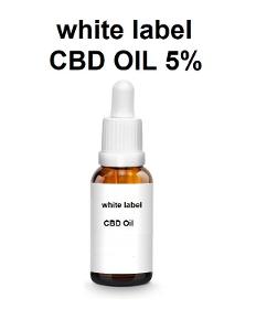 Huile de CBD White Label 5%