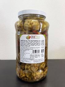 Artichauts entiers grillés 2.9 kg antipastis de légumes grillés région PACA