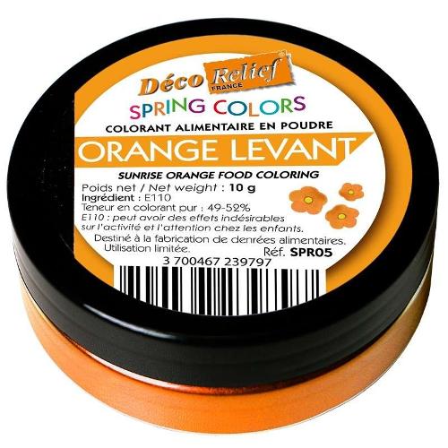 Colorant Alimentaire En Poudre Orange Levant Hydrosoluble