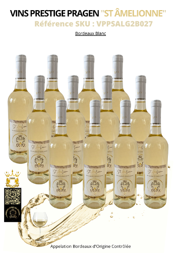 1000 Btles Vin Bordreaux Blanc Prestige "St ÂMELIONNE" B/G2 (75 cl)