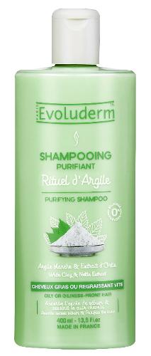 EVOLUDERM Shampooing Purifiant Rituel d'Argile 400ml
