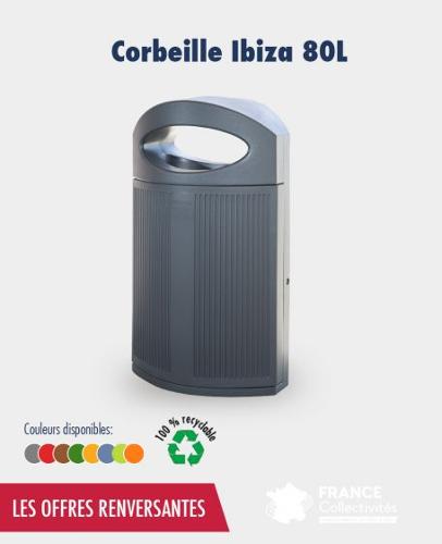 Promo Corbeille Ibiza 80 L En Plastique Recyclé